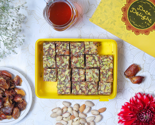Our Signature Date Delight mithai - Khajur Pak